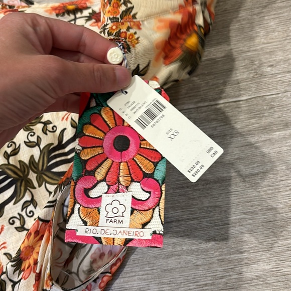 NWT Farm Rio Anthropologie Halter Maxi Dress Size XXS - Picture 5 of 9